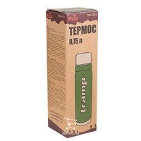 Комплект Tramp Термос 0,75 л TRC-031-olive + Пробка для термосів Expedition UTRA-287 